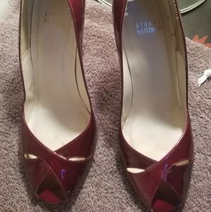 STUART WEITZMAN PATENT LEATHER PUMPS SZ 9.5
